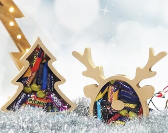 Chocolate | Holder | Tree | Reindeer | Christmas | Money Box