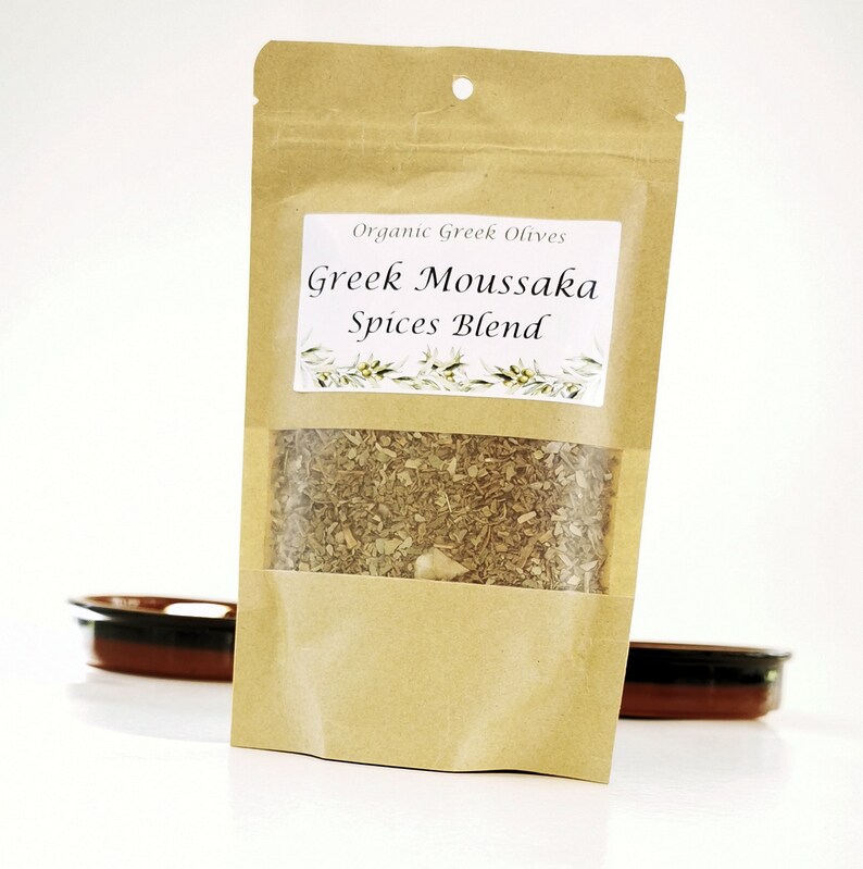 Moussaka Seasonings Mix for Greek Spice Blend Herbs Aromatic Greek Eggplant Vegan Traditional