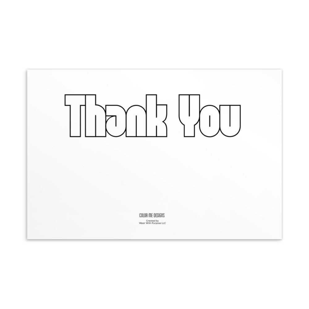 thank you horizontal color me designs bubble letters standard etsy