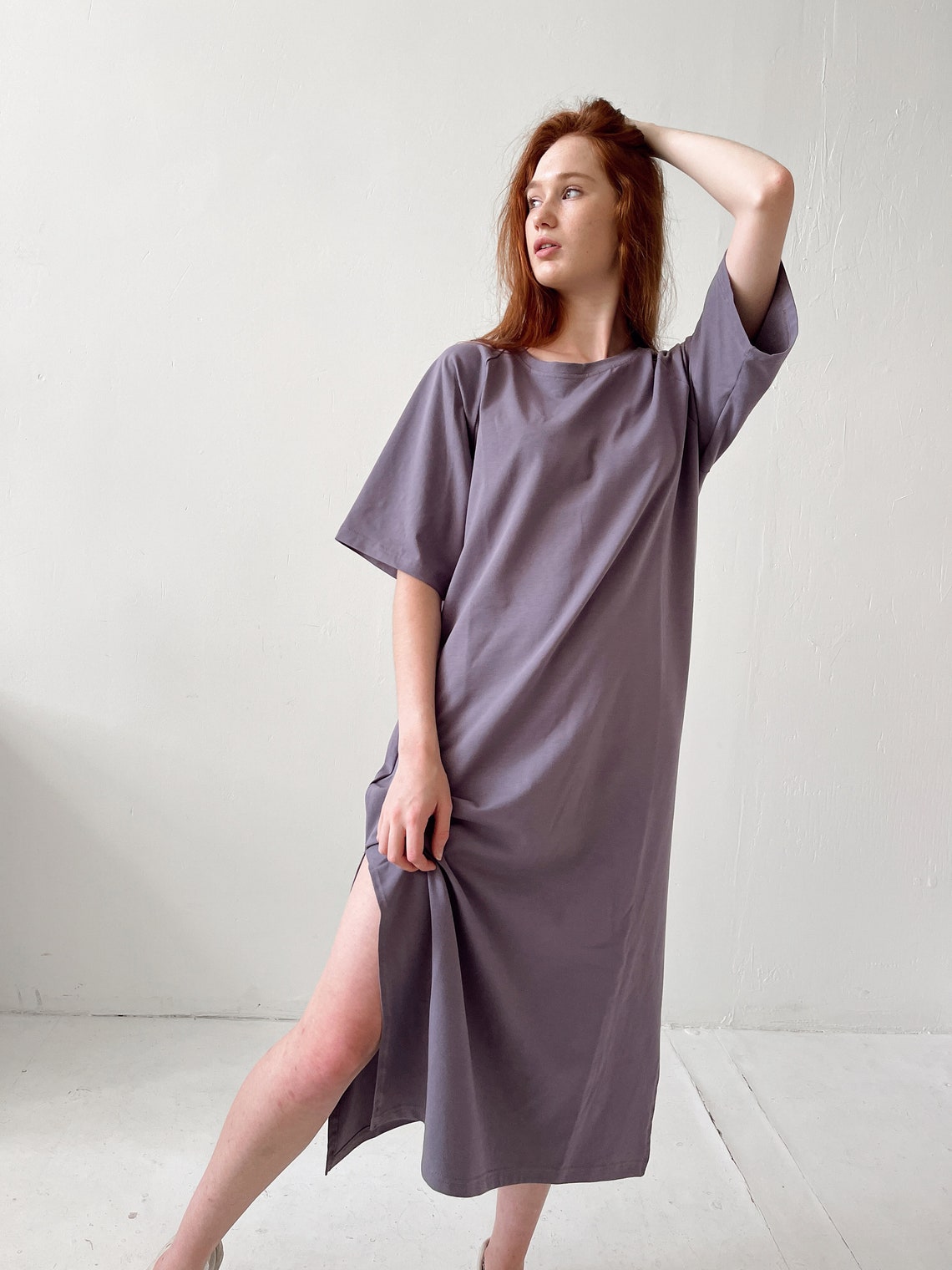 Light summer dress blueberry oversize Etsy