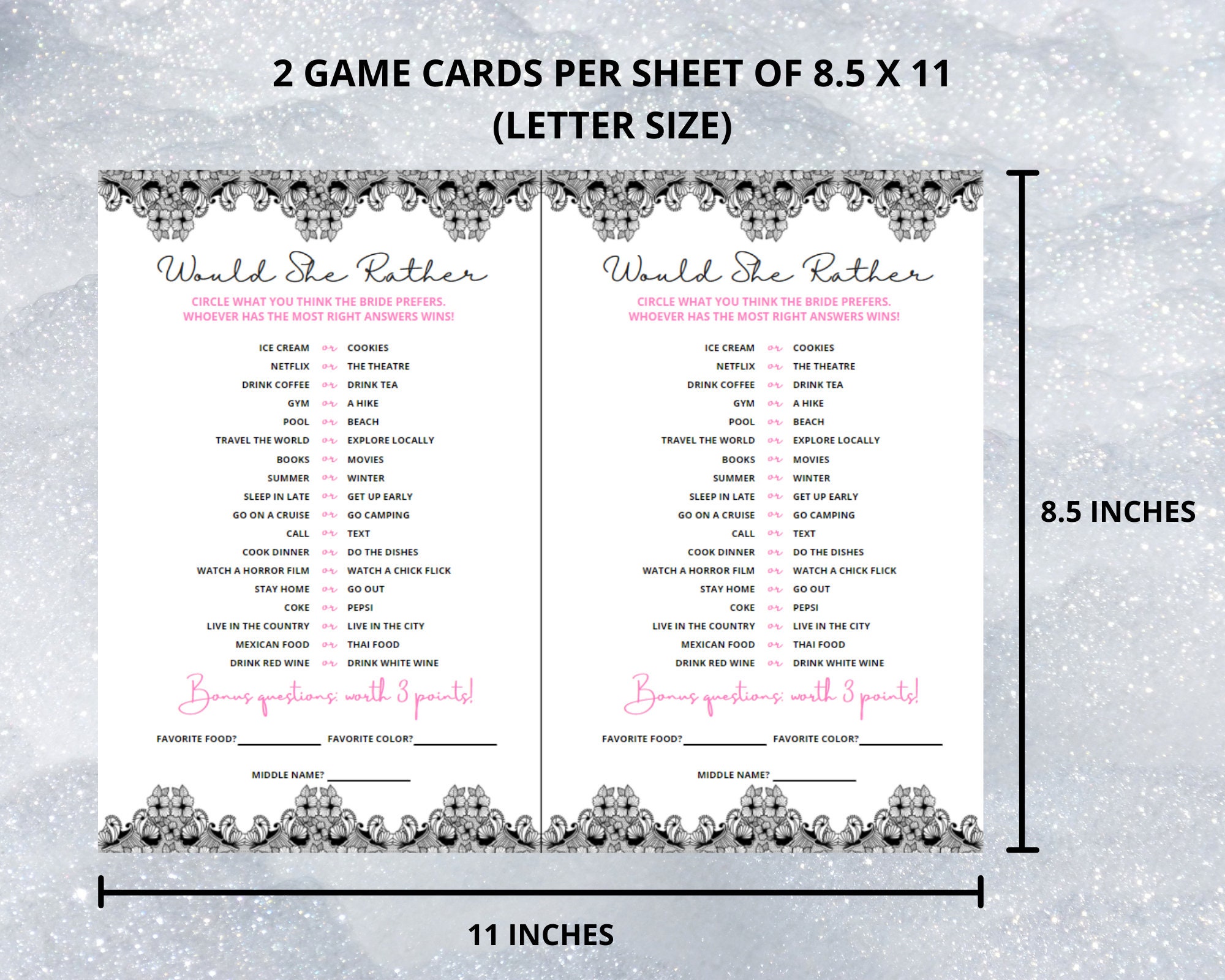 Printable Bridal Shower Games, Bridal Shower Games Bundle, Instant ...