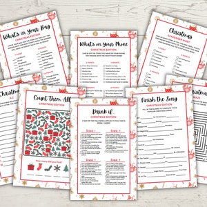 Christmas Games Printable, Christmas Party Games, Holiday Party Game ...