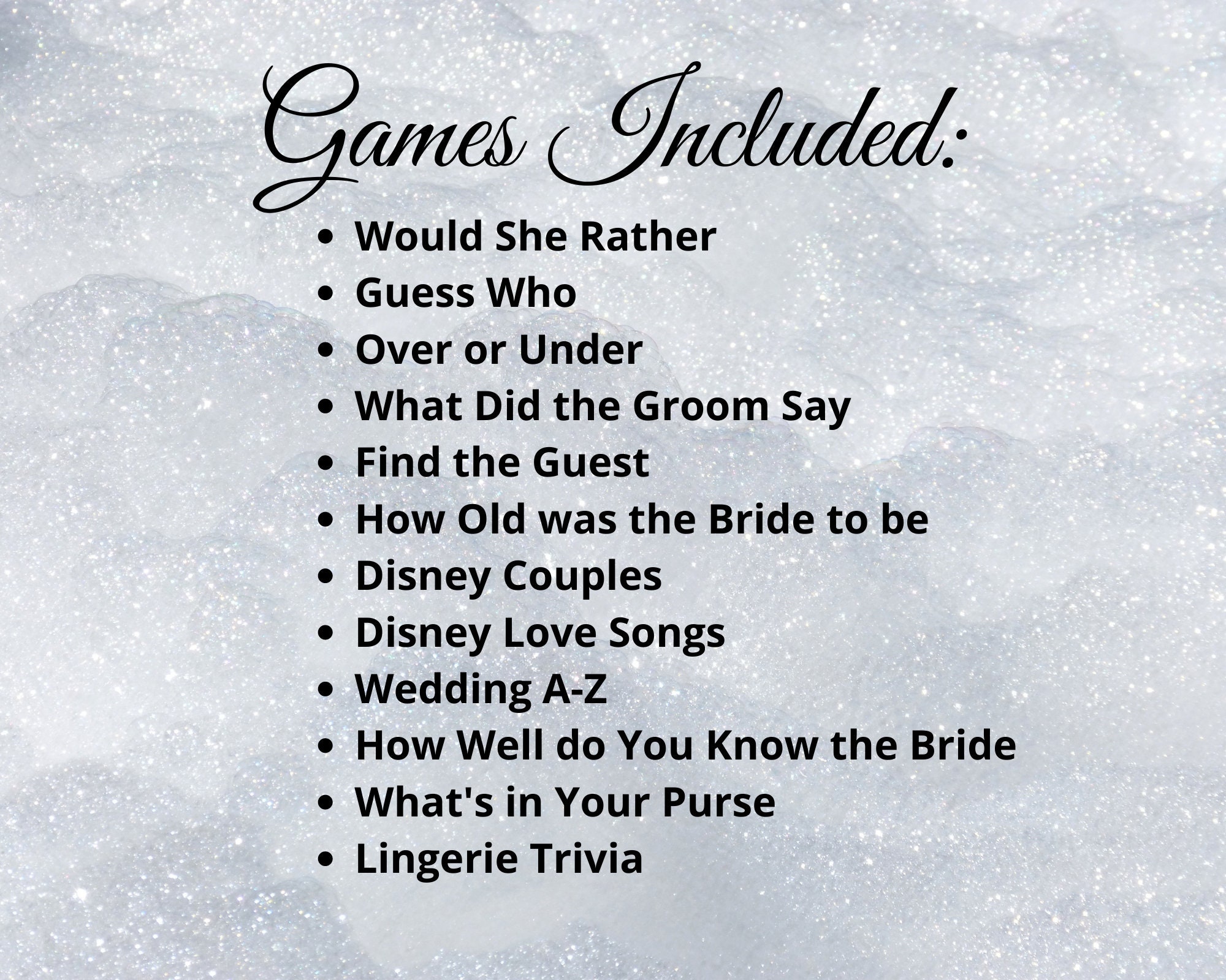Printable Bridal Shower Games, Bridal Shower Games Bundle, Instant ...
