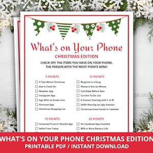 What's on Your Phone Christmas Edition Christmas - Etsy