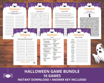 Games for Halloween, Printable Halloween Games, Halloween Party Games, Halloween Games for Adults, Halloween Drinking Game