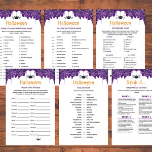 Spel för Halloween, Utskrivbara Halloweenspel, Halloweenfestspel, Halloweenspel för vuxna, Halloweendricksspel bild 2