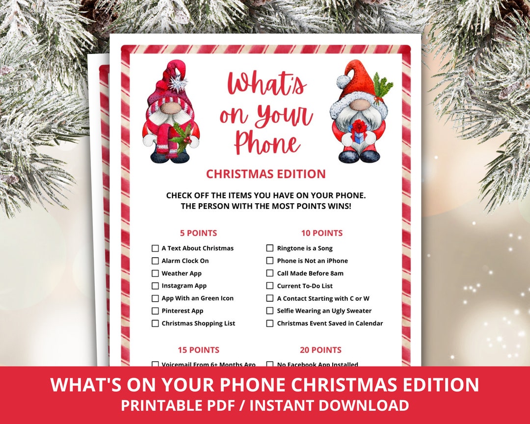 What s on your phone christmas edition christmas what s on your phone