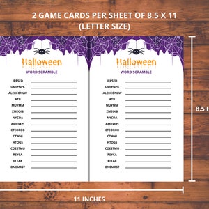 Spel för Halloween, Utskrivbara Halloweenspel, Halloweenfestspel, Halloweenspel för vuxna, Halloweendricksspel bild 4