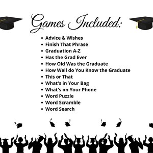 Graduation Games Printable, Graduation Party Games, Graduation Party Game Bundle, Printable Graduation Games, Who Knows the Graduate image 4