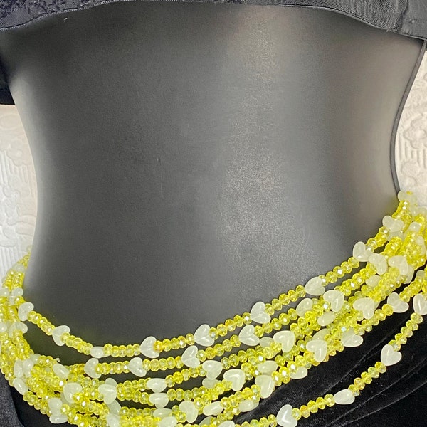 Glow in the dark Waist Beads| African Custom Waist Beads| Belly Chain