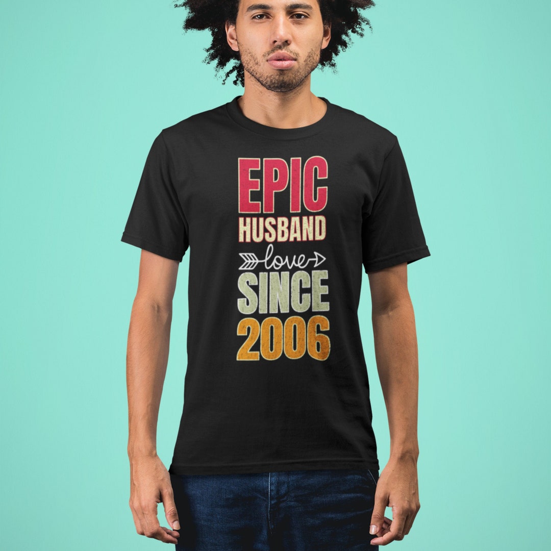 18th Wedding Anniversary Gift for Him Epic Husband Since 2006 Shirt, 18 Years Married Gift for
