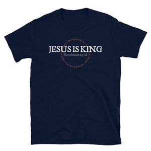 JESUS IS KING Shirt. Crown Jesus Shirt. Jesus is Lord. Faith - Etsy UK