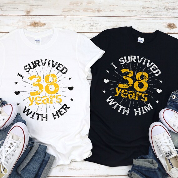 30th Couple Wedding Anniversary Gift Funny Tee For Him Her T-Shirt 30th Couple Wedding Anniversary Gift Funny Tee For Him Her T-Shirt