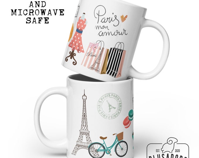 Paris Gift for her and him, Paris France Mug, France Coffee Cup, Paris Vacation Gift Mug, Paris France Landmarks