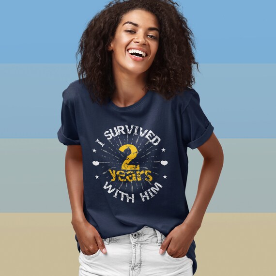 2nd Wedding Anniversary Cotton Funny T-Shirt Second Gift 2nd Wedding Anniversary Cotton Funny T-Shirt Second Gift