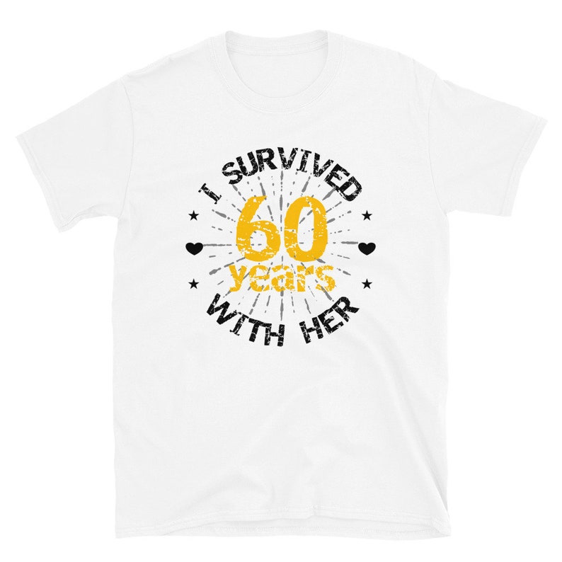 Funny 60th Wedding Anniversary Gifts for Husband I Survived Etsy