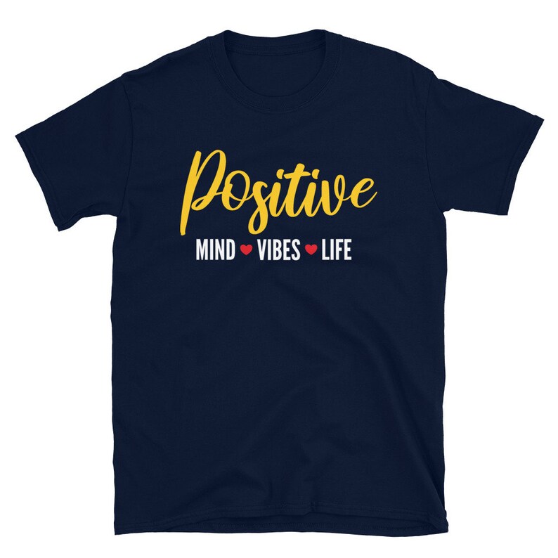Positive Mind Positive Vibes Positive Life Graphic Shirt - Etsy