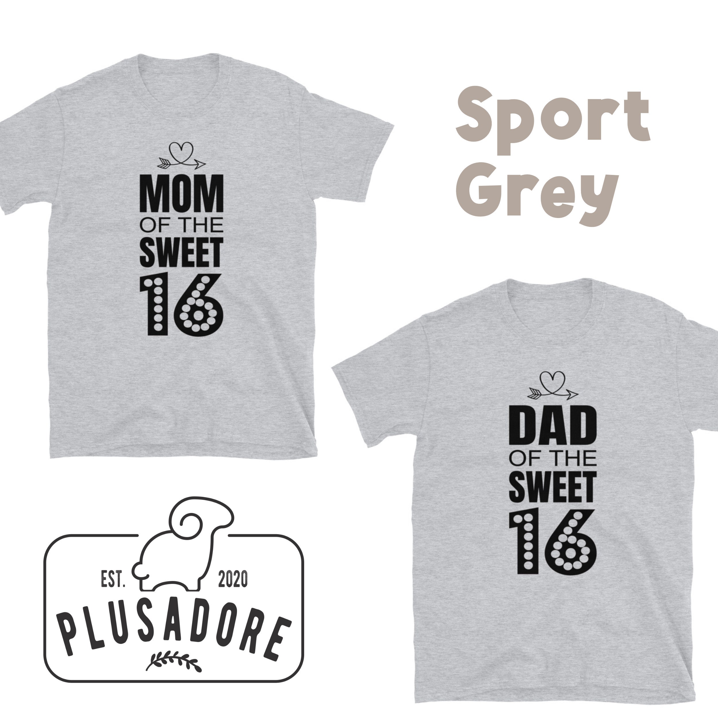 Sweet 16 Family Birthday Tee for Daddy and Mommy: Dad of the - Etsy