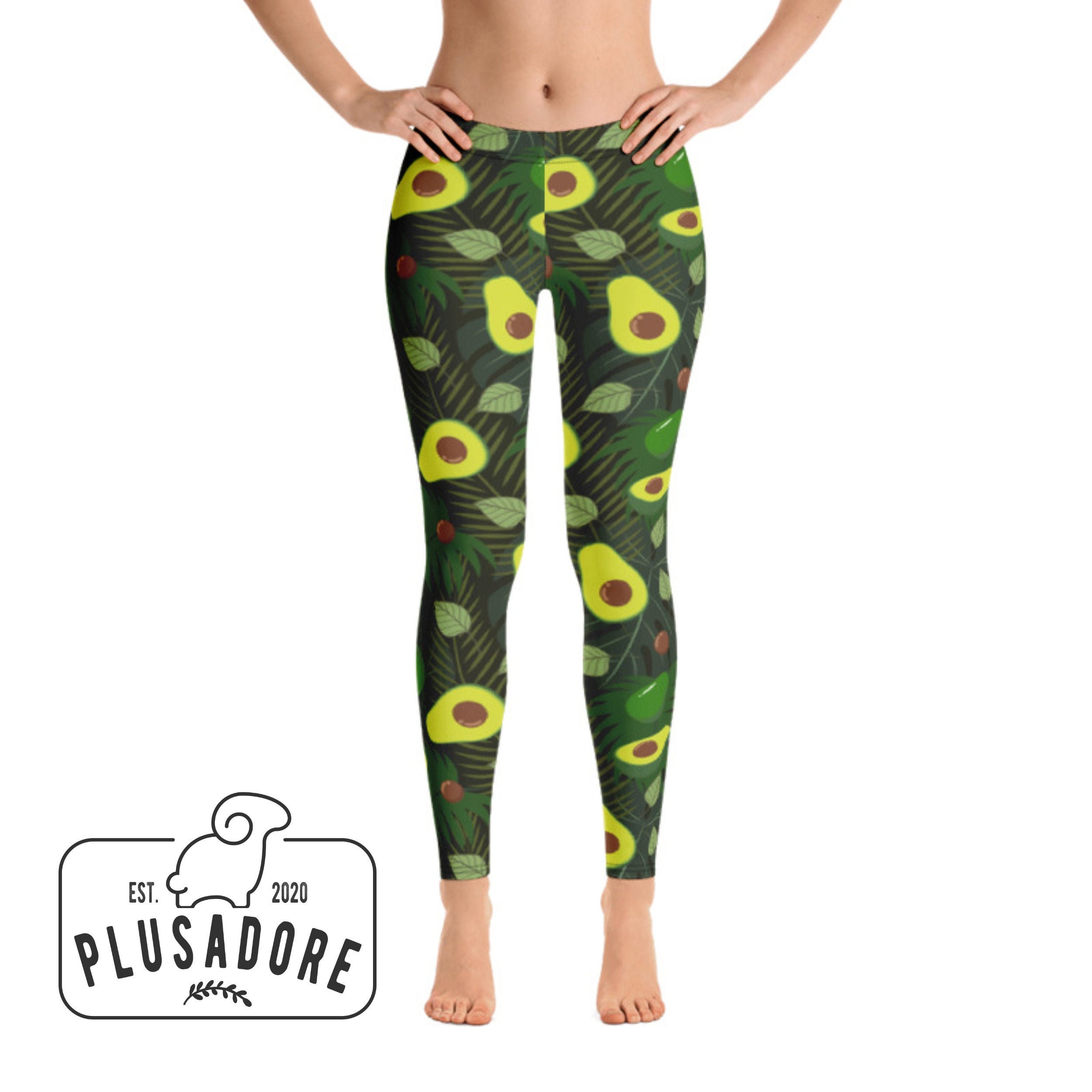 Avocado Leggings Etsy
