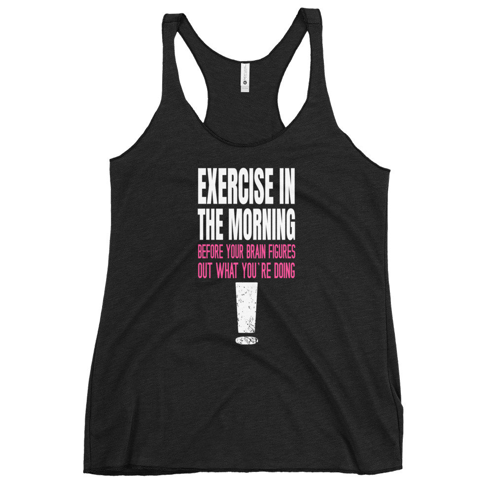 Funny Workout Tanks for Ladies, Fitness Shirt for Women, Workout Shirts