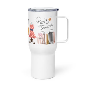Travel mug with a handle