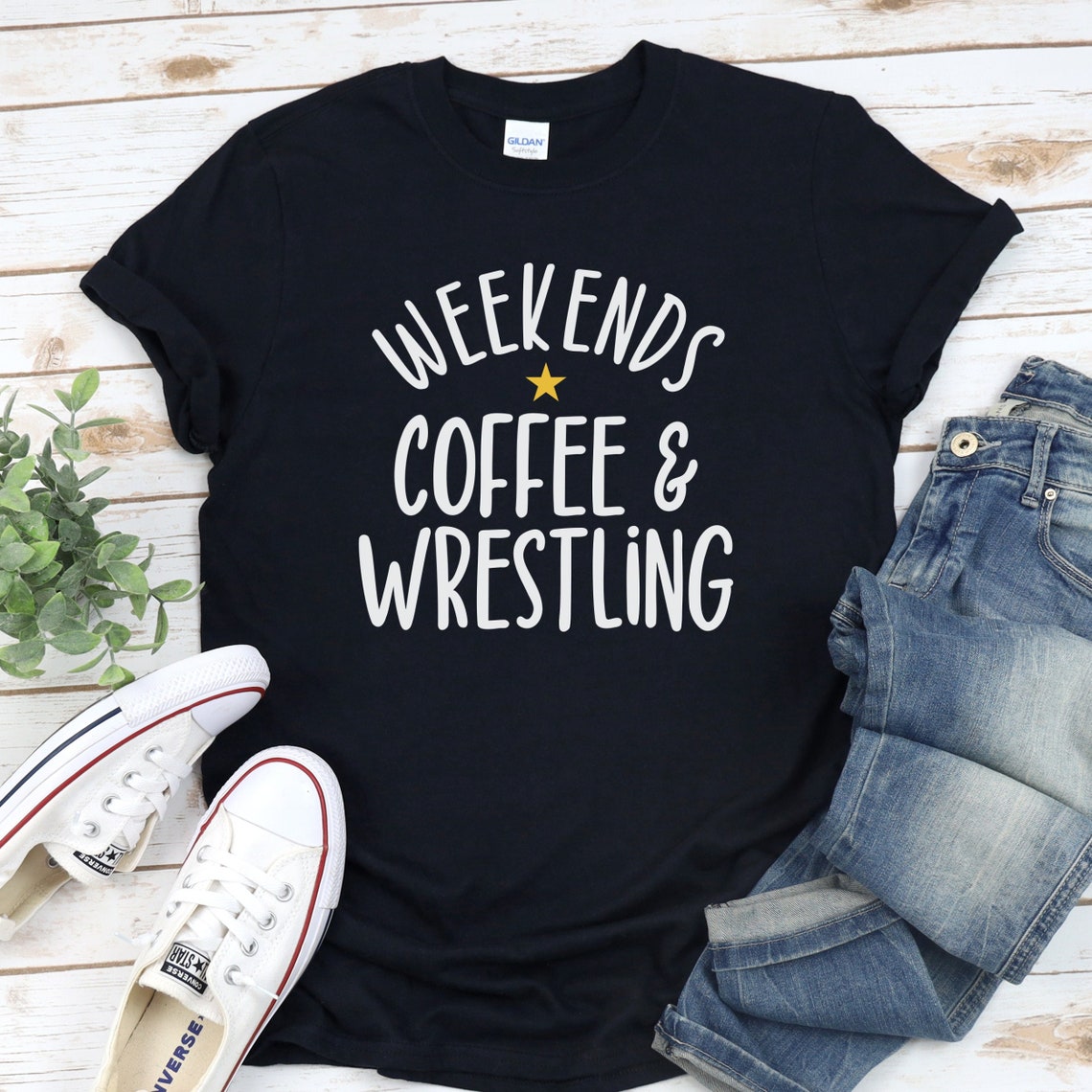 Weekends Coffee & Wrestling Shirt Funny Wrestling Gifts for - Etsy