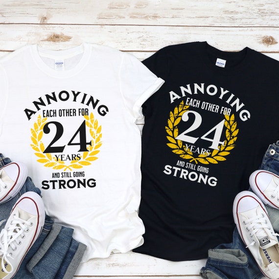 Mens 24th Wedding Anniversary Gift For Him 24 Years Best Husband T-Shirt Mens 24th Wedding Anniversary Gift For Him 24 Years Best Husband T-Shirt