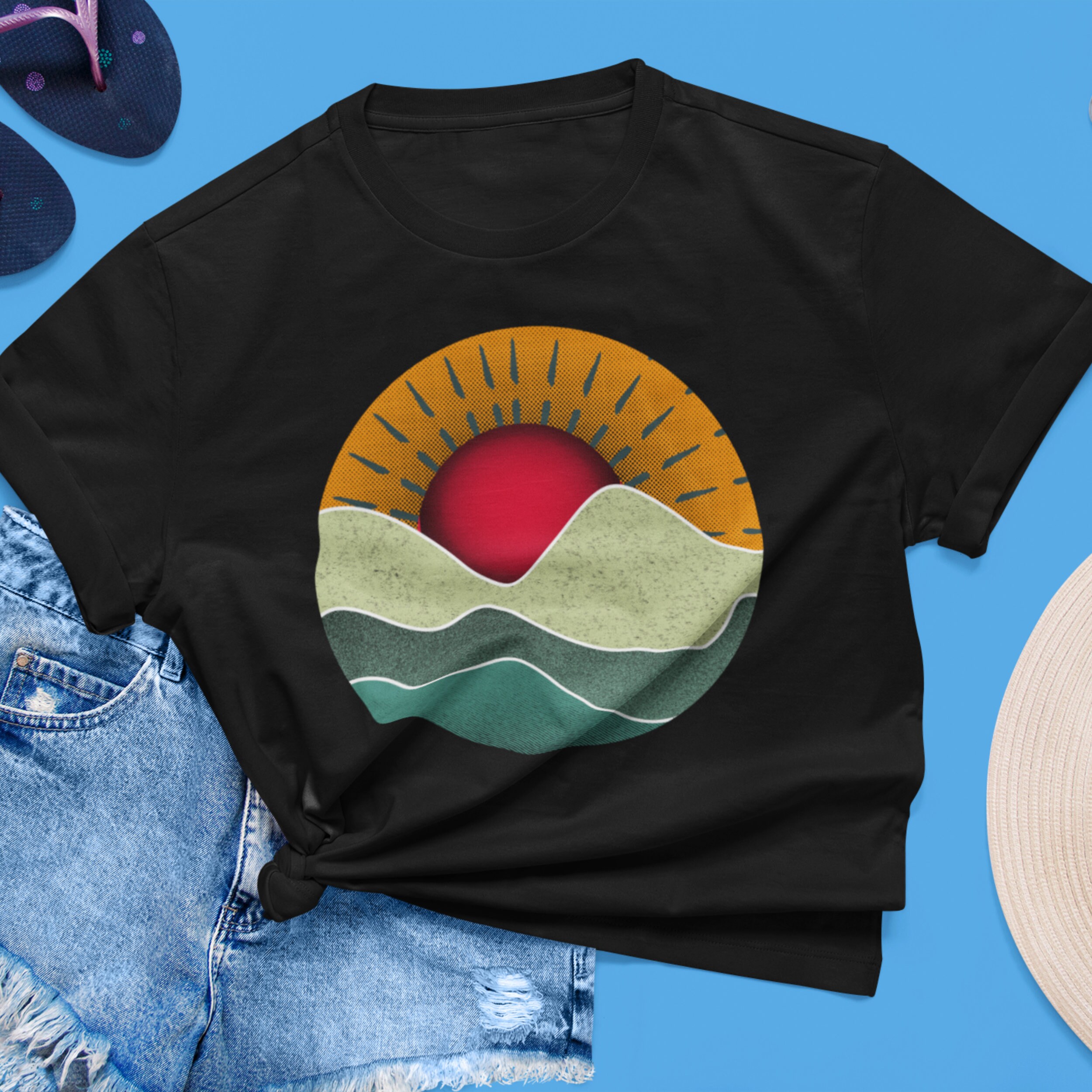 Sun shirt Sunshine shirt for women Sunset t-shirt for men | Etsy