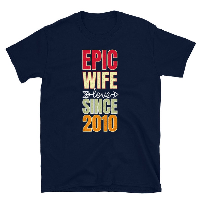11 years married anniversary gift for her Epic Wife Since 2010 11th Wedding Anniversary Gift For Wife T-Shirt