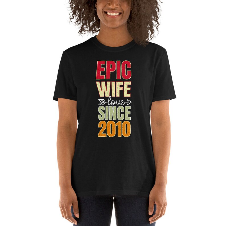 11 years married anniversary gift for her Epic Wife Since 2010 11th Wedding Anniversary Gift For Wife T-Shirt