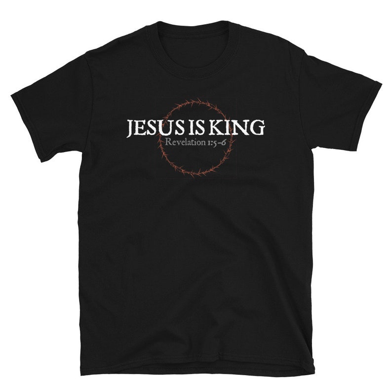 JESUS IS KING Shirt. Crown Jesus Shirt. Jesus is Lord. Faith Etsy
