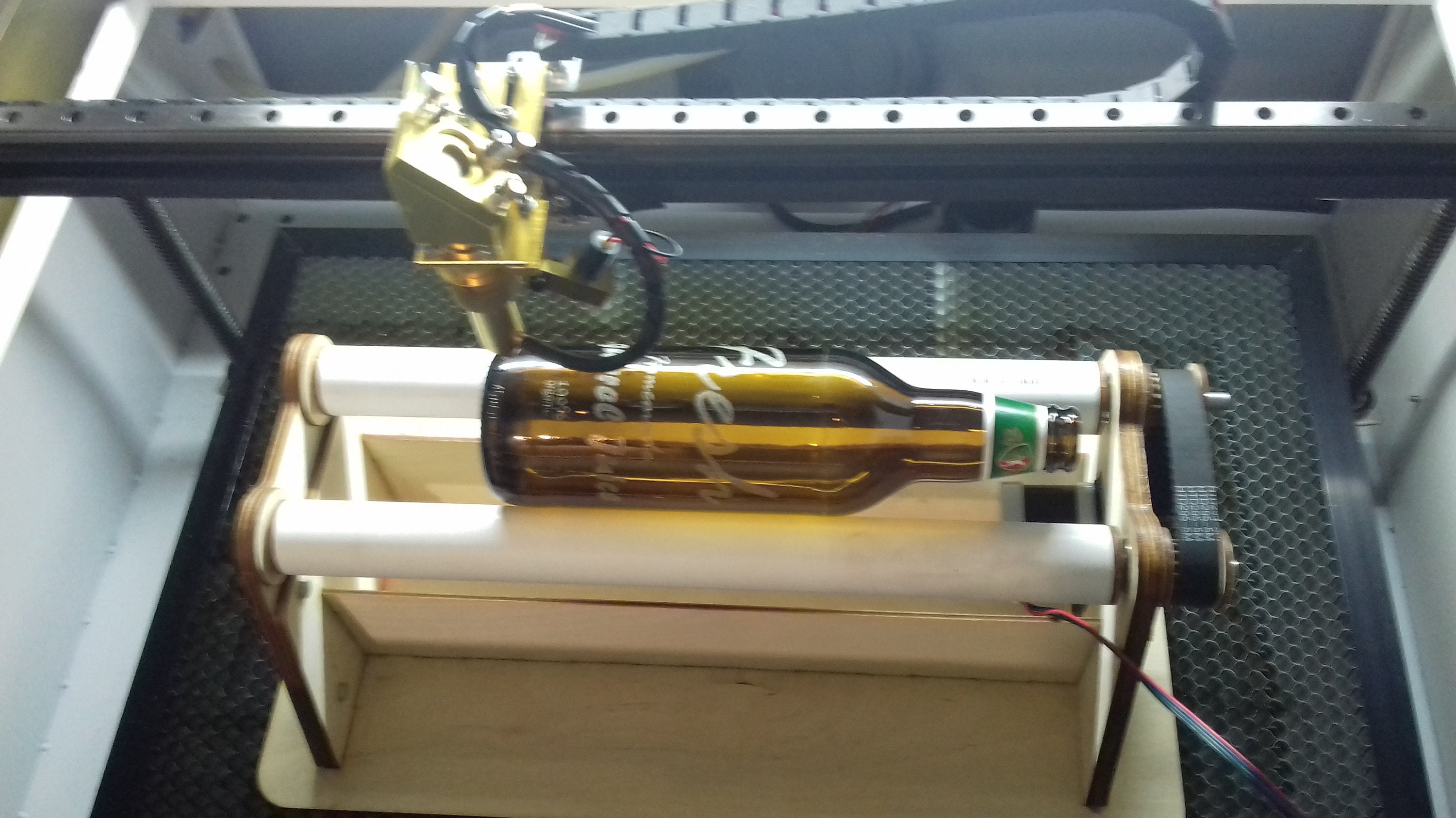 Rotary Attachment for Laser Engraver Homemade 3mm Plywood Etsy Canada