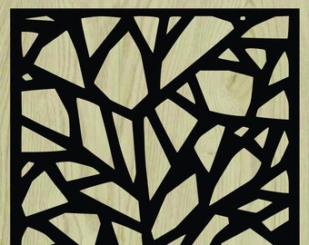 Decorative Slotted Panel 750 Pattern DXF File - Digital Download - Dezin Models