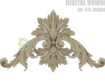 DE 03 | Decorative Element | STL – 3D model for CNC Router | Digital Download