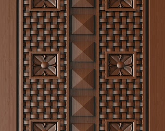 3d Door Design For CNC Router Machine, rlf & stl Model For CNC Router Machine, Premium Model-19 Digital Download