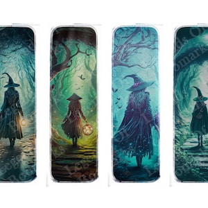 Printable Witchy Bookmarks | Set Of 4 | Mystical Bookmarks | Magic Witch | Bookish Gift | Fantasy Bookmark | Book Lover Gift | Witchcraft