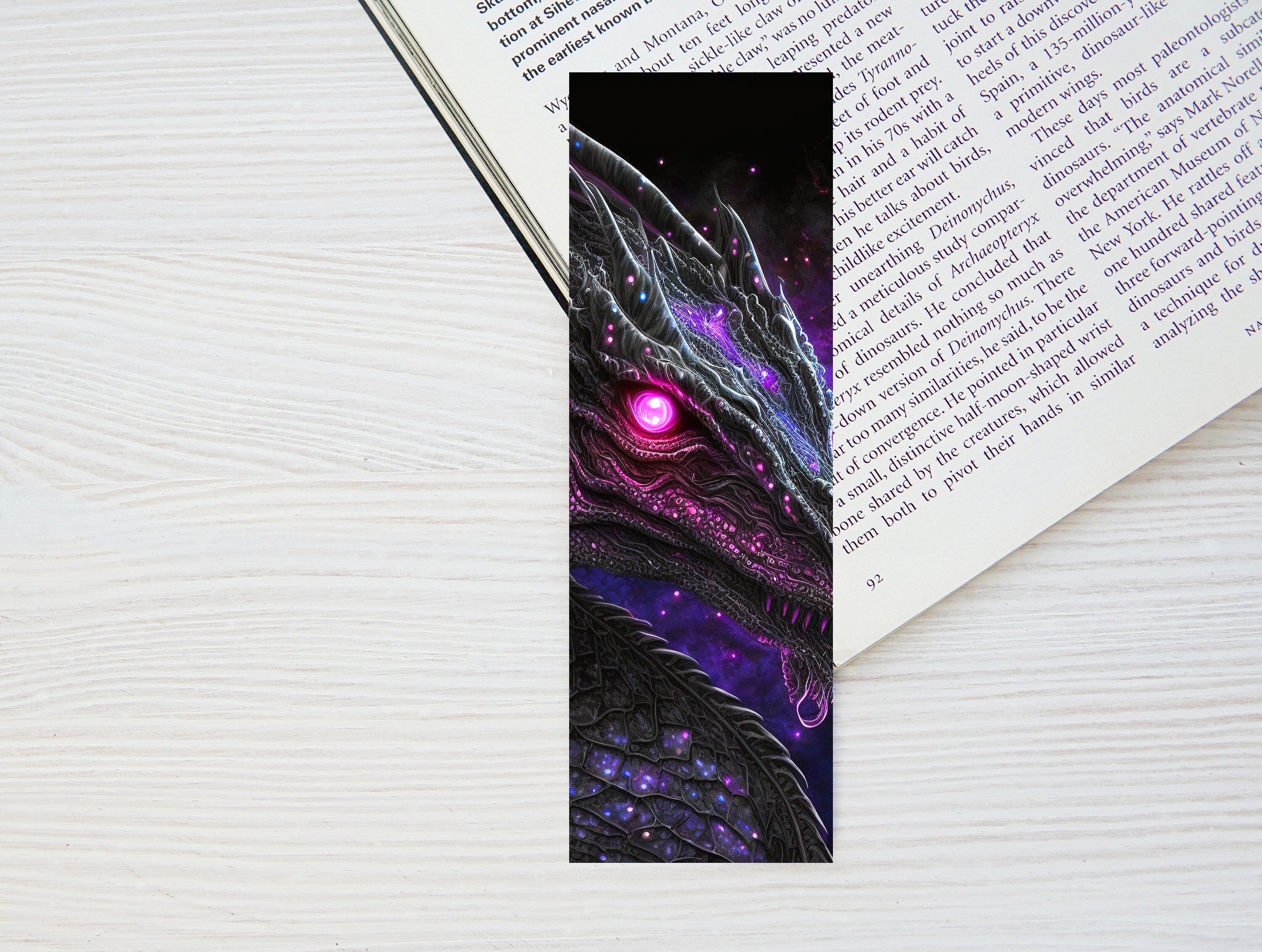 Printable Dragon Bookmarks Set of 4 Bundle Glowing Dragon Bookmark ...