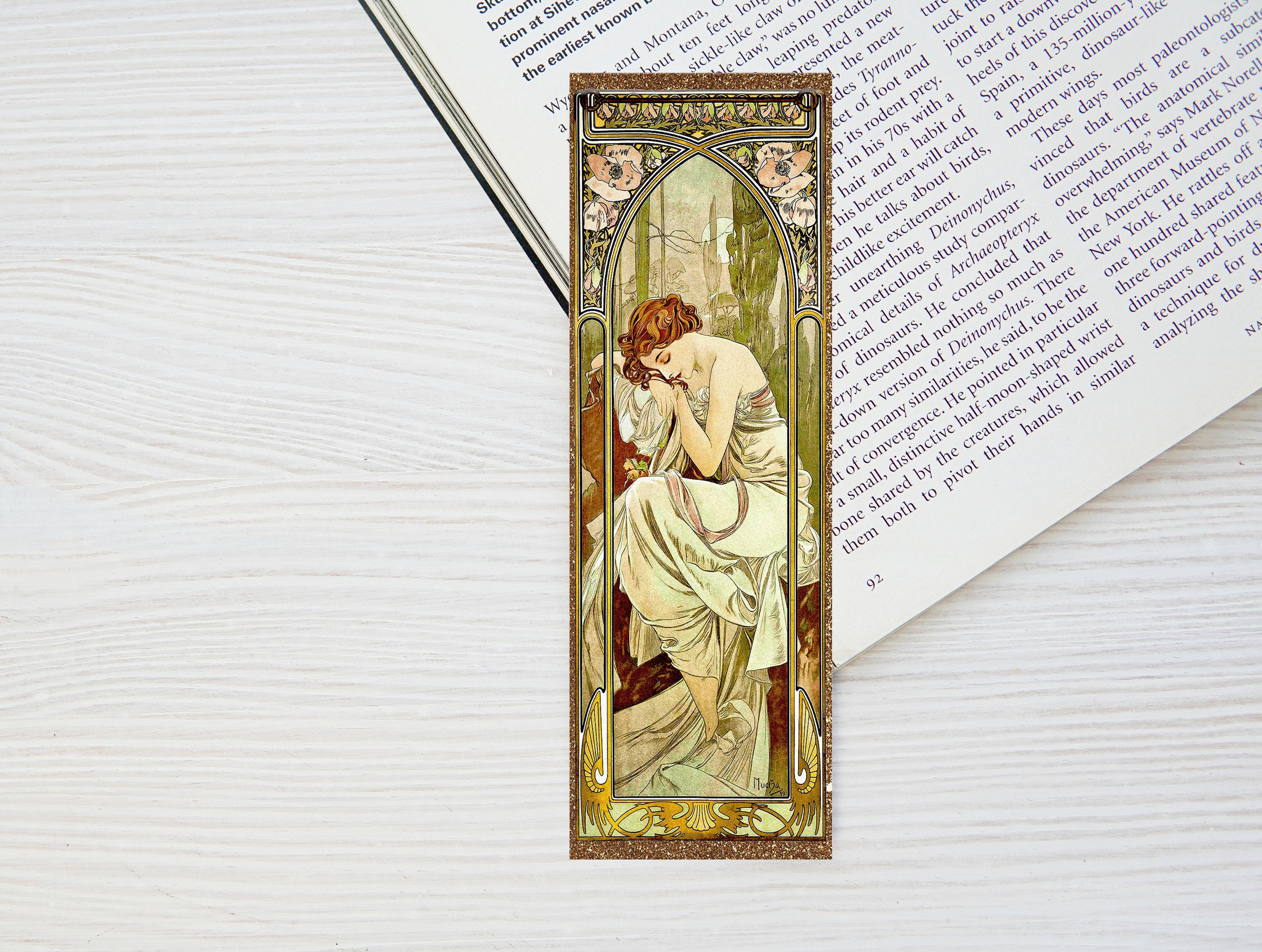 Printable Art Nouveau Bookmarks Set of 4 Vintage Art Reader Gift ...