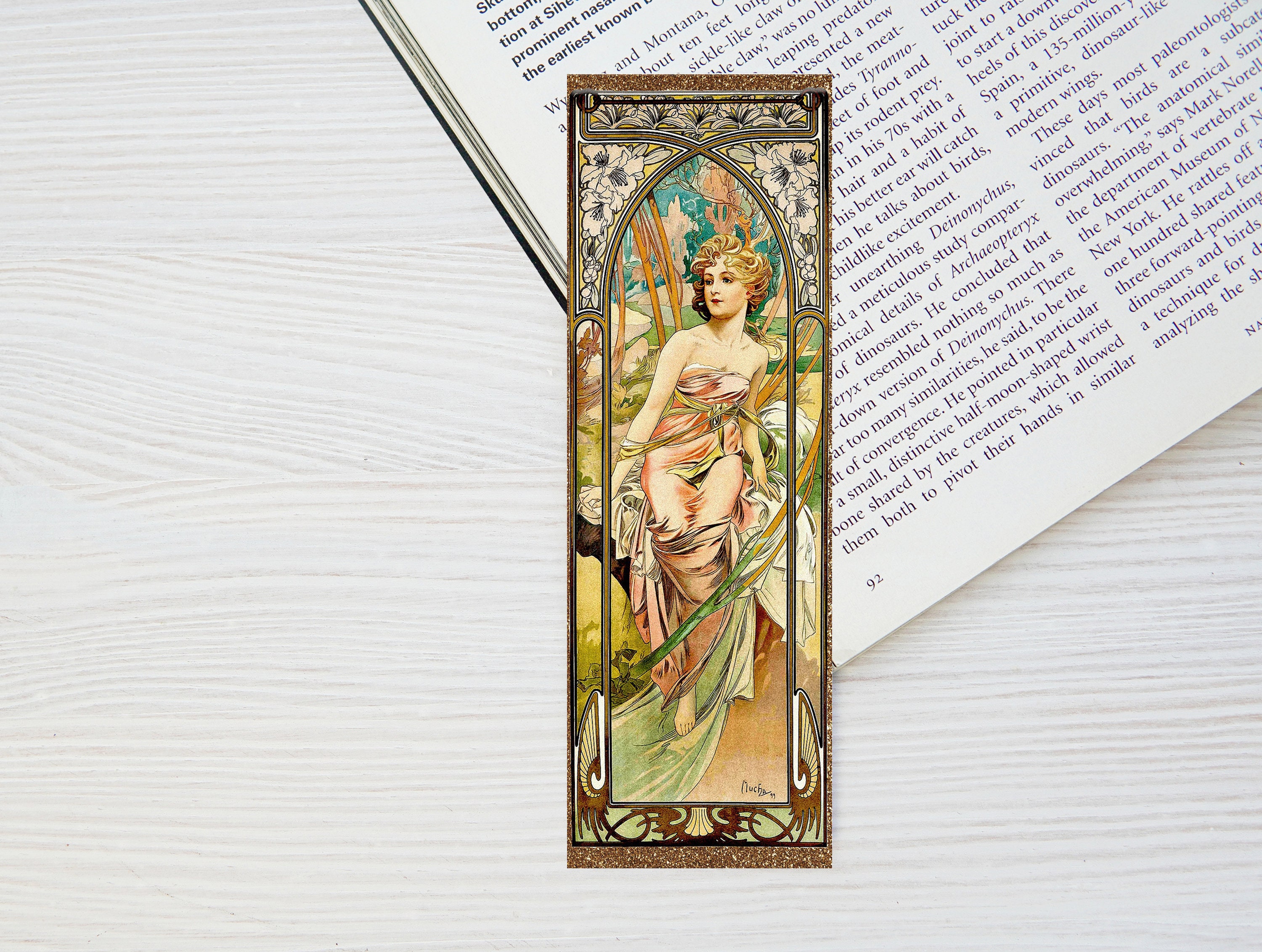 Printable Art Nouveau Bookmarks Set of 4 Vintage Art Reader Gift ...