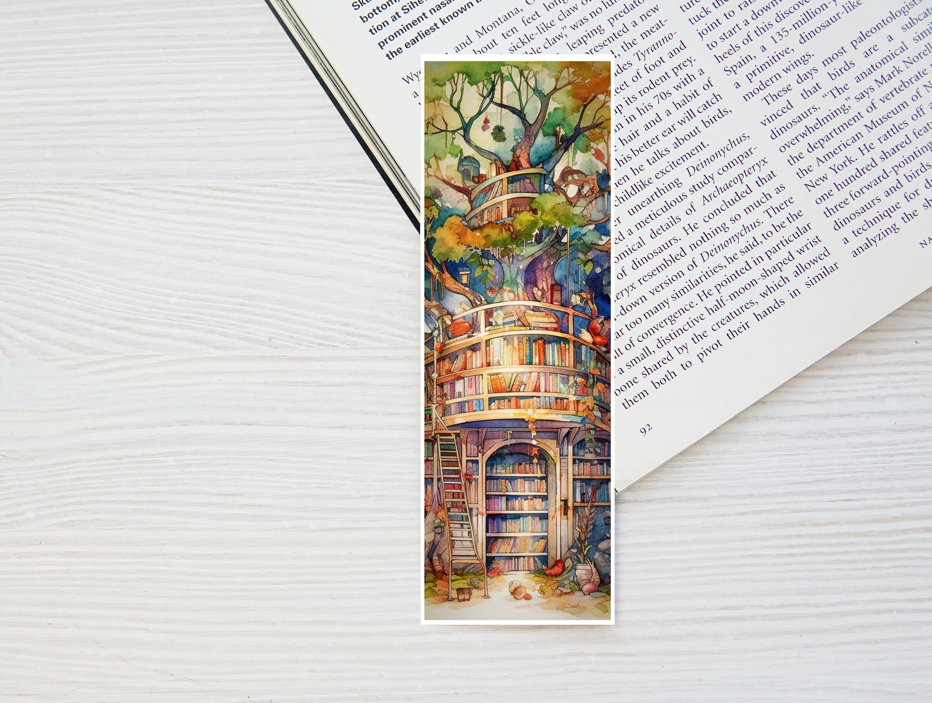 Printable Whimsical Treehouse Library Bookmarks | 4 Bookmark Set ...