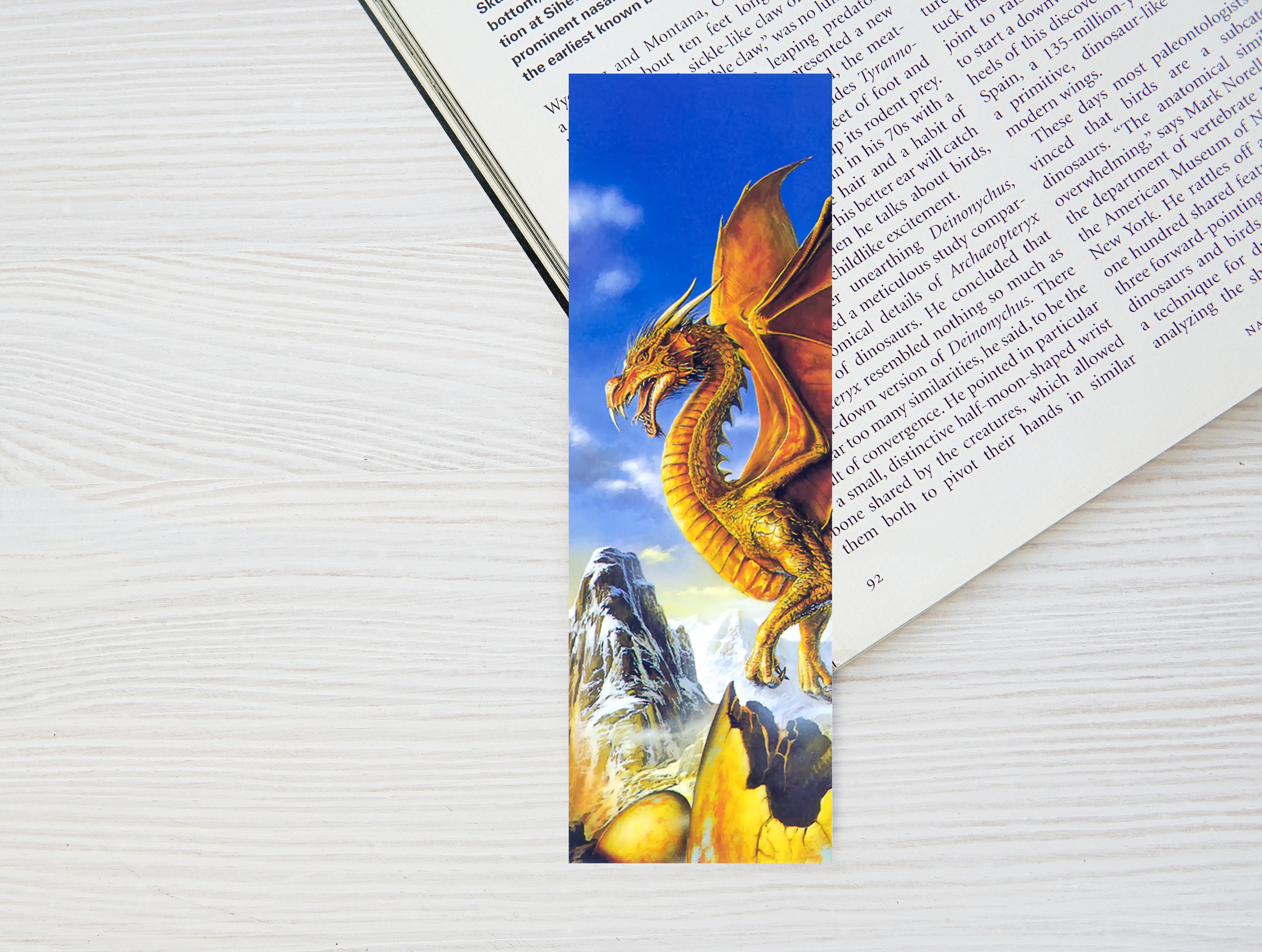 Printable Dragon Fantasy Bookmark Set of 4 Reader Gift Geek Gift ...