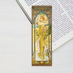Printable Art Nouveau Bookmarks Set of 4 Vintage Art Reader Gift ...