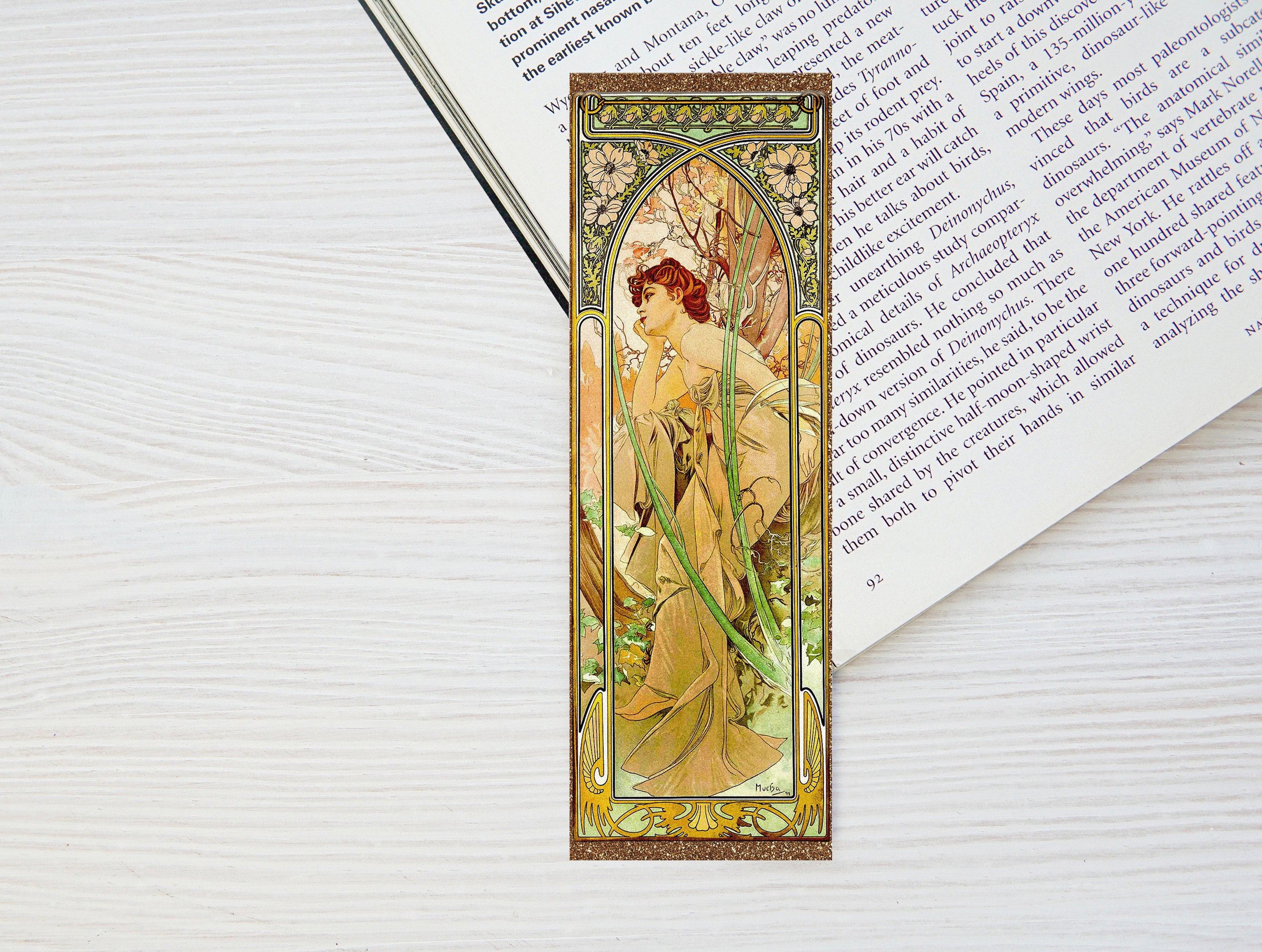 Printable Art Nouveau Bookmarks Set of 4 Vintage Art Reader Gift ...