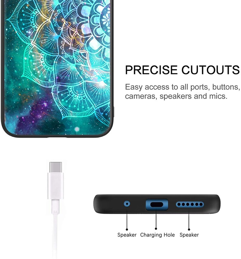 Slim Fit Glow in The Dark Soft Flexible Bumper Protective Moto E 2020 Case Moto E7 Case Moto E Phone Case