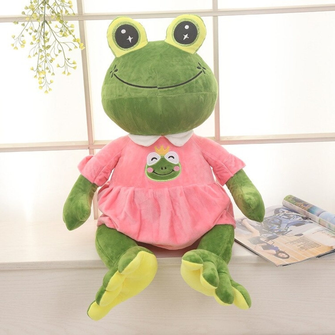 Cute Plush Toy Frog Stuffed Animals Safest Toy Froggy Plushie Etsy