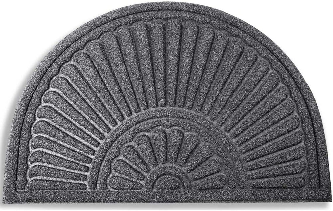Half Round Door Mat Rubber Doormats Entrance Way Heavy Etsy