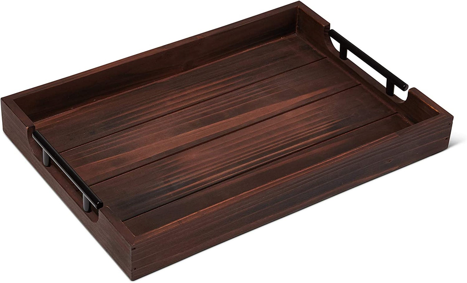 large black wooden tray