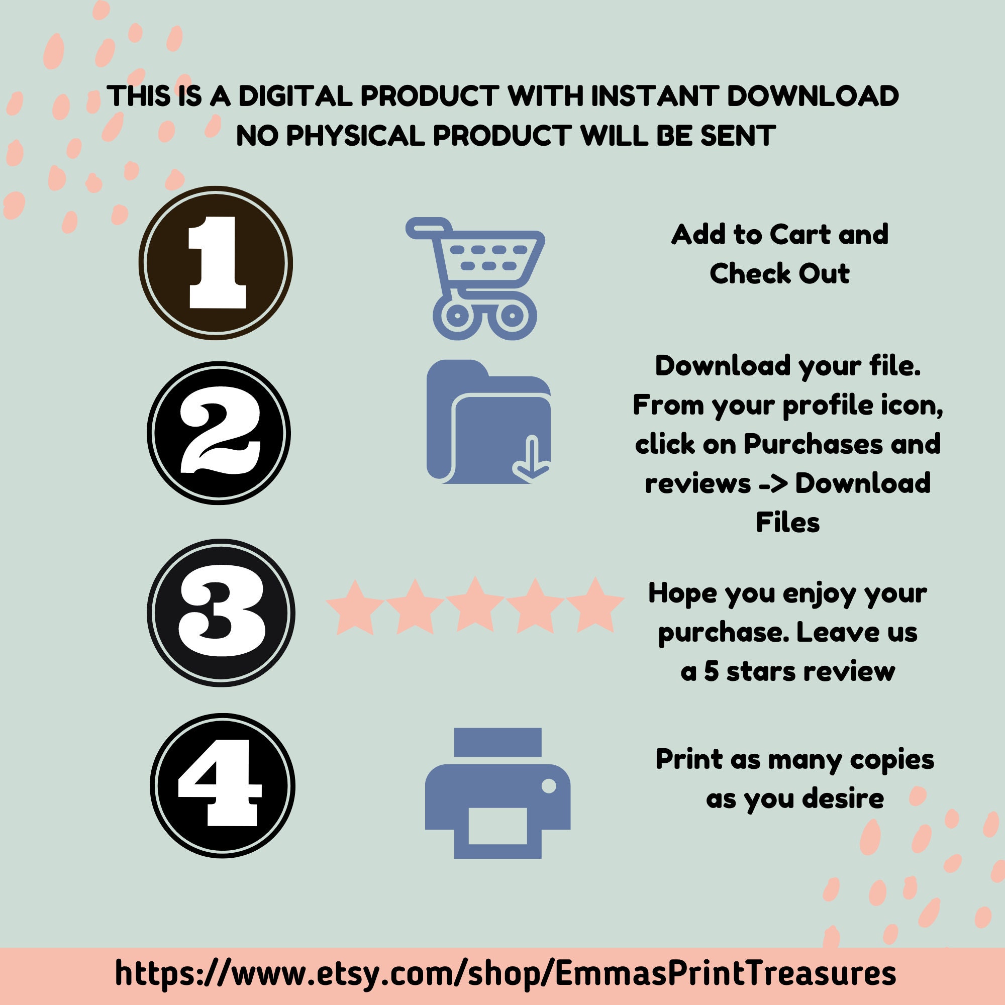 6 Printable Christmas Gift Tags - Pastel| Double-sided| Digital ...