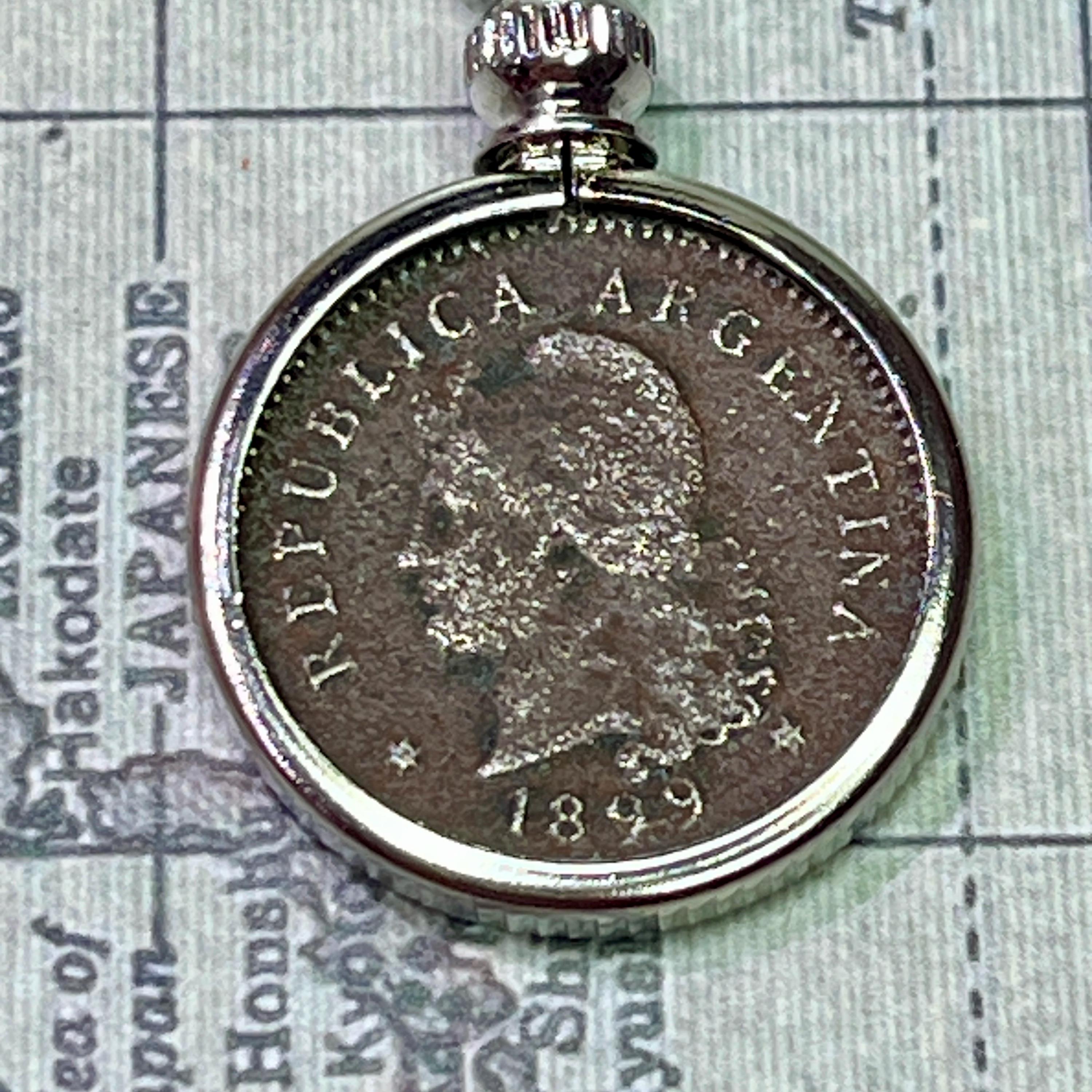 アルゼンチン 10 センタボス コイン ペンダント ネックレス 1899 アルゼンチン ペソ - Etsy 日本