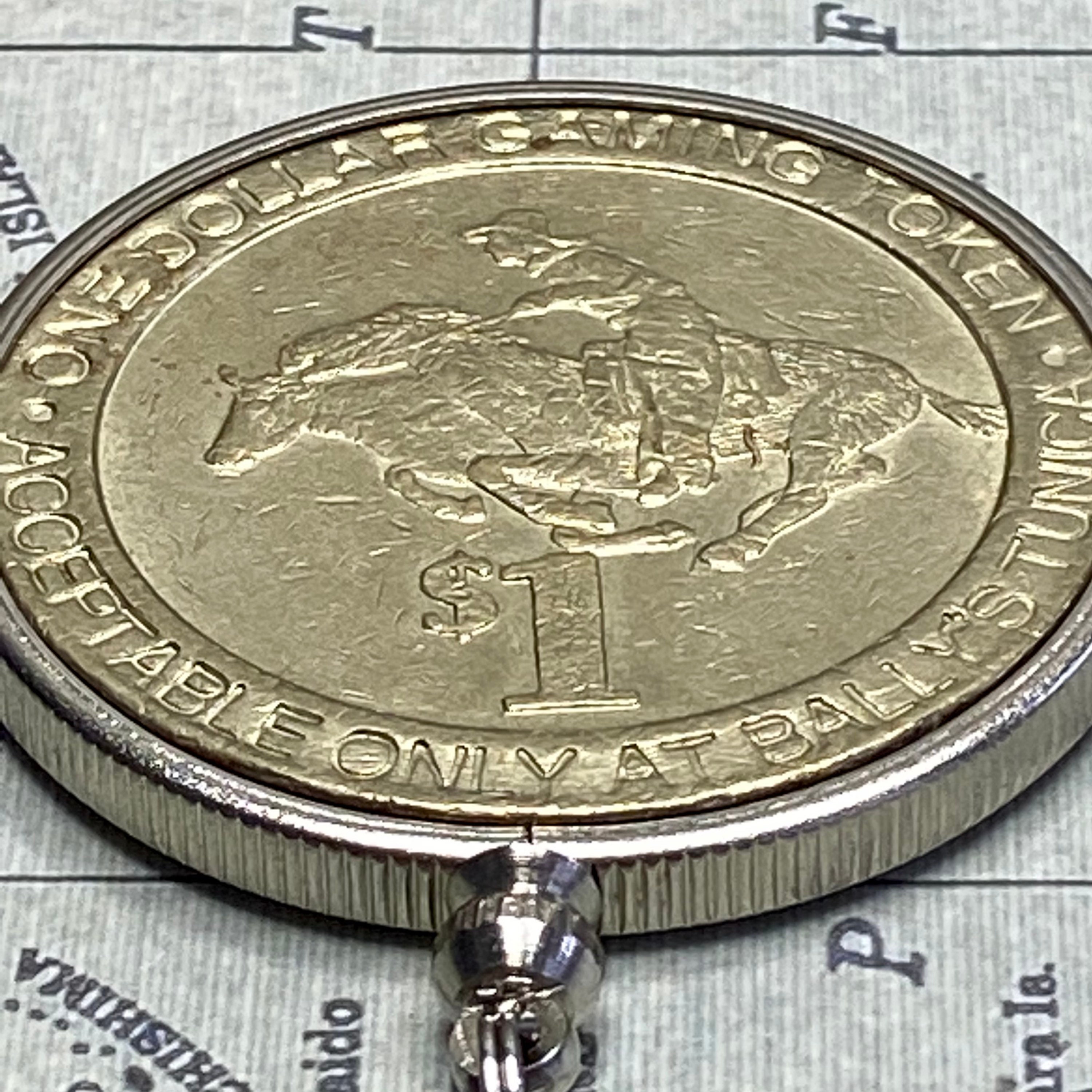 コイン Bally's Casino Token Keychain Tunica MS Good Luck Charm